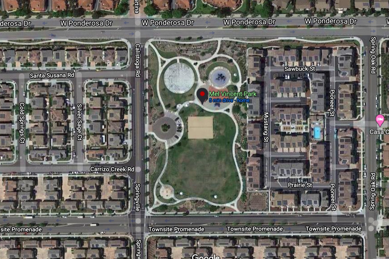 Mel Vincent Park map