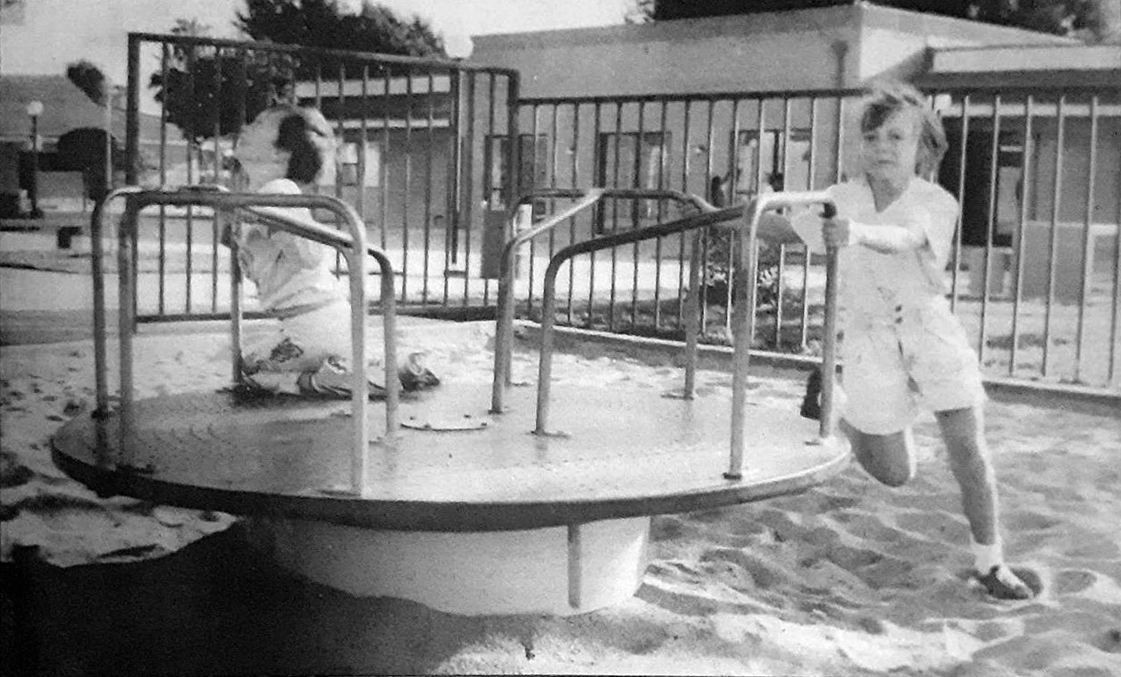 old merry-go-round at Community Center Park