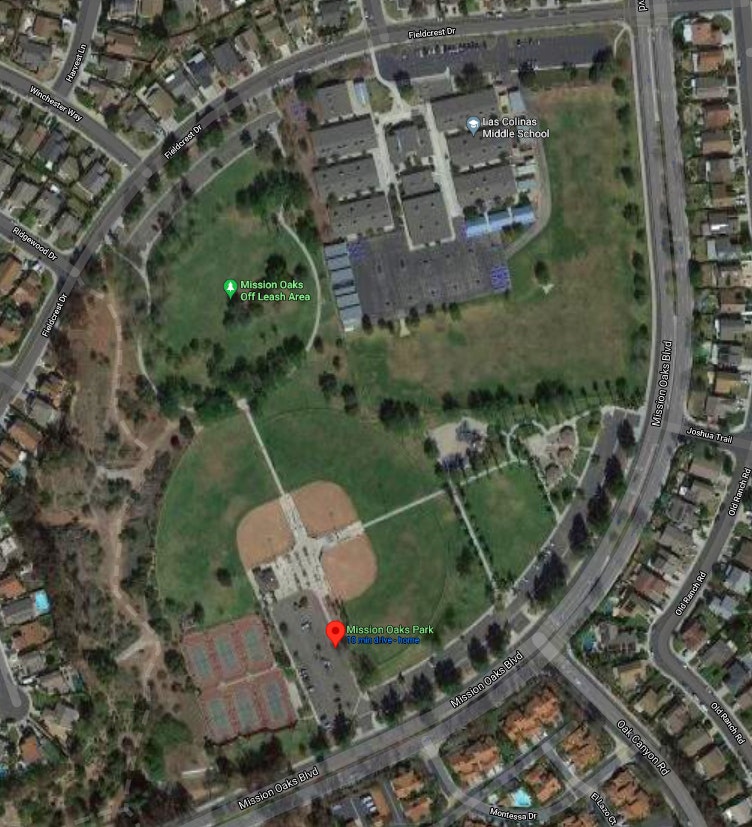 Mission Oaks Park - Google Map