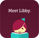 Illustration of a person reading a book with text "Meet Libby."
