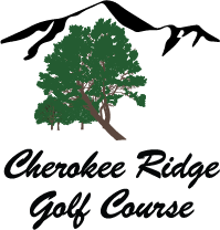 Logo of Cherokee Ridge Golf Course with a tree graphic.