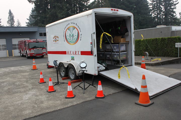 May contain: truck, transportation, vehicle, and van