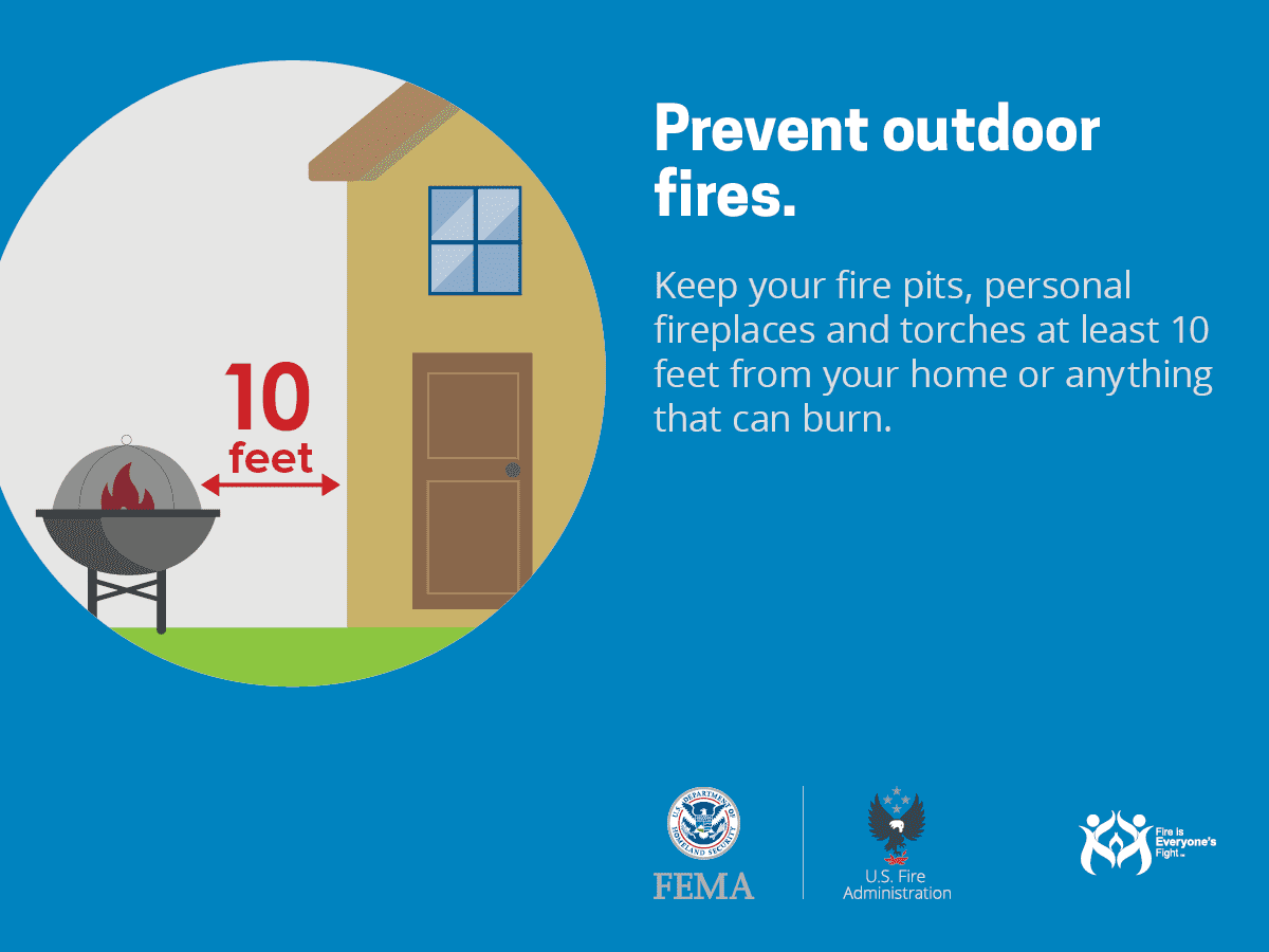 safety tip fire BBQ