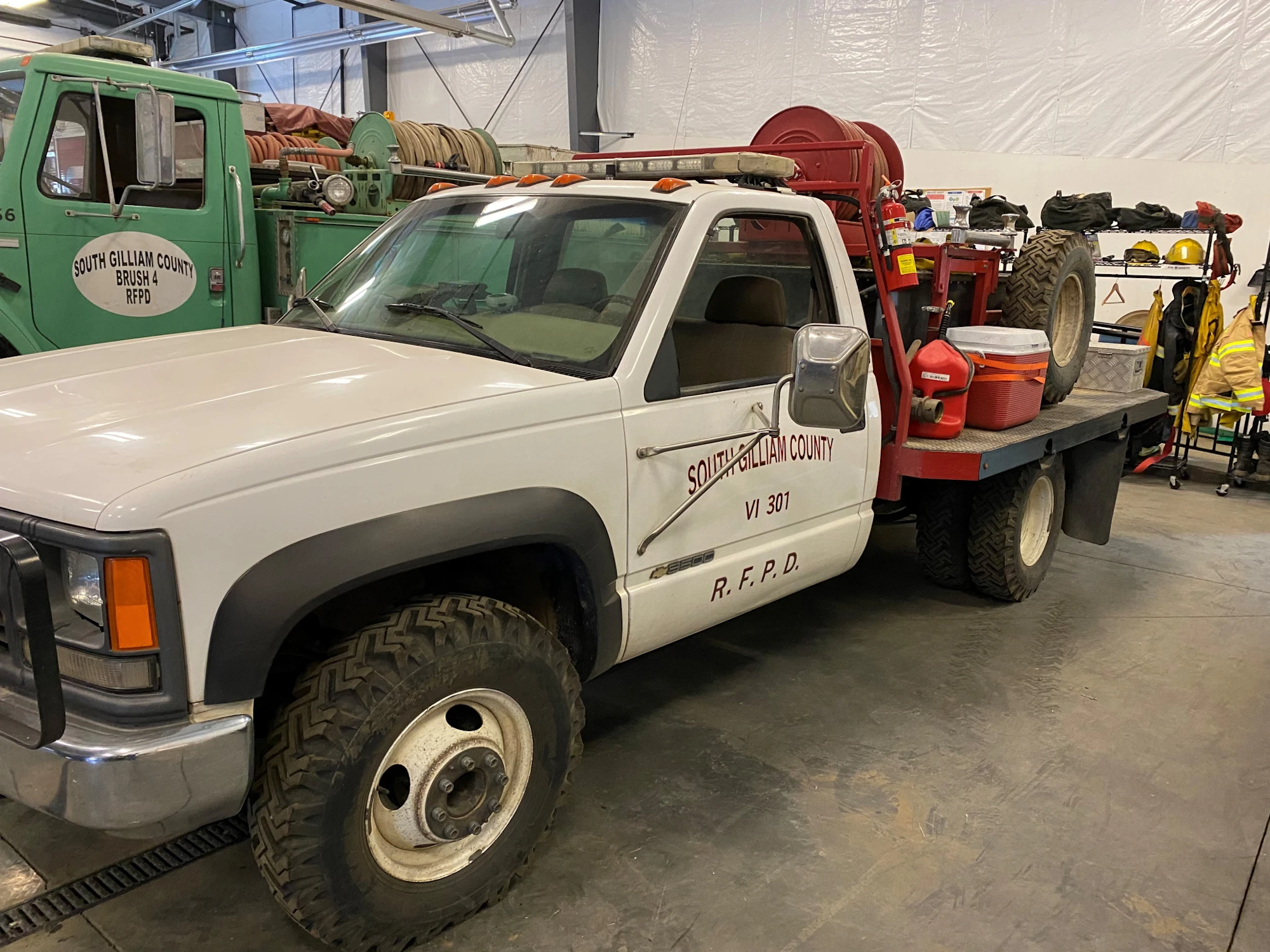 Photo of fire support truck