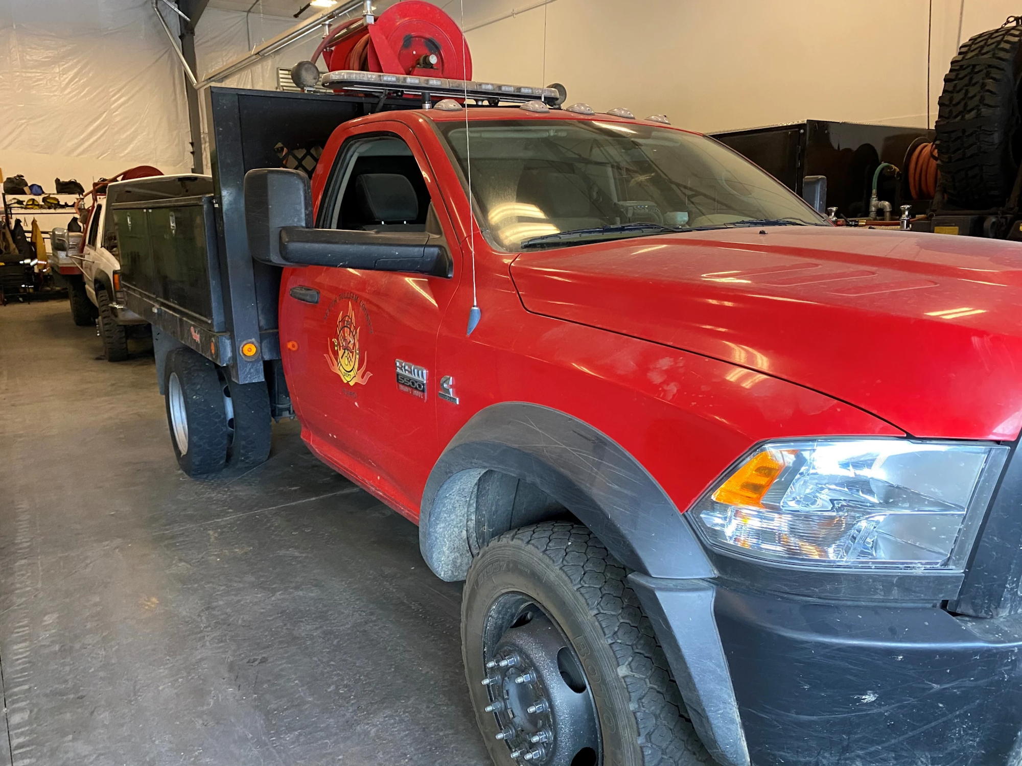 Photo of emergency fire support truck