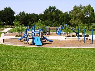 May contain: grass, plant, play area, playground, lawn, outdoors, and park