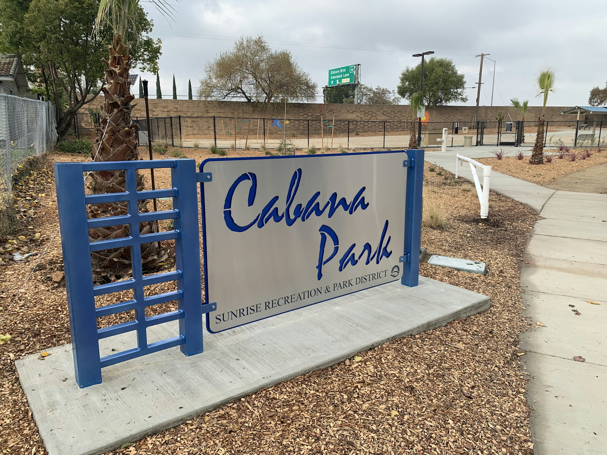 Cabana park sign