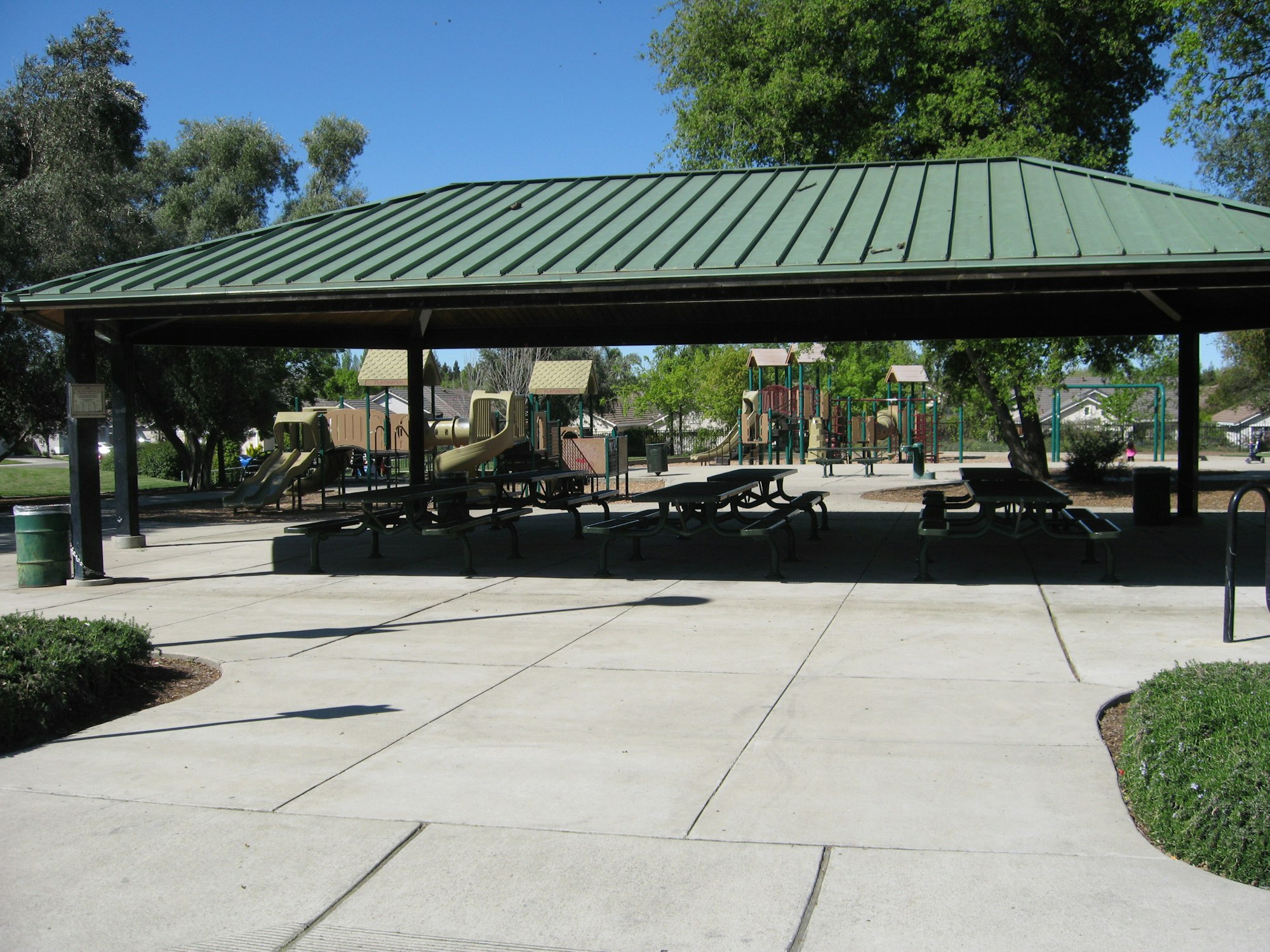 May contain: patio, porch, pergola, and flagstone