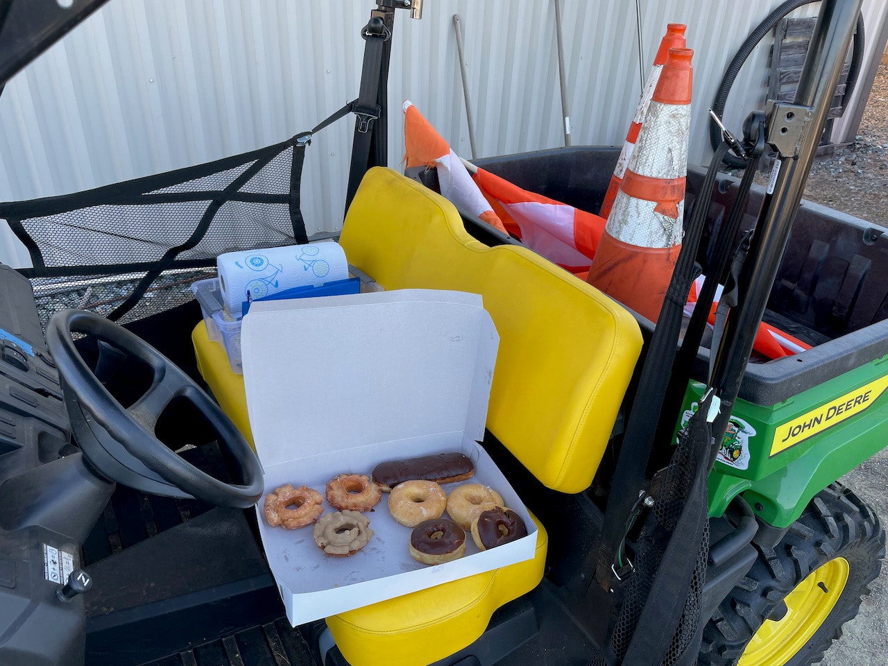 donuts on tractor