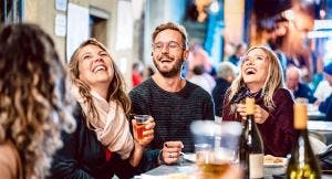 May contain: person, human, dating, face, party, and laughing