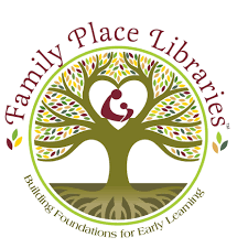 Family Place Libraries logo: tree with heart and figures. Text: "Building Foundations for Early Learning."