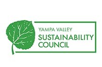Green leaf logo with the text "Yampa Valley Sustainability Council" in green.