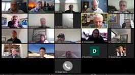 Video call with multiple participants.