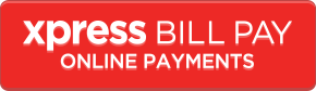 A red button labeled "Xpress Bill Pay Online Payments."