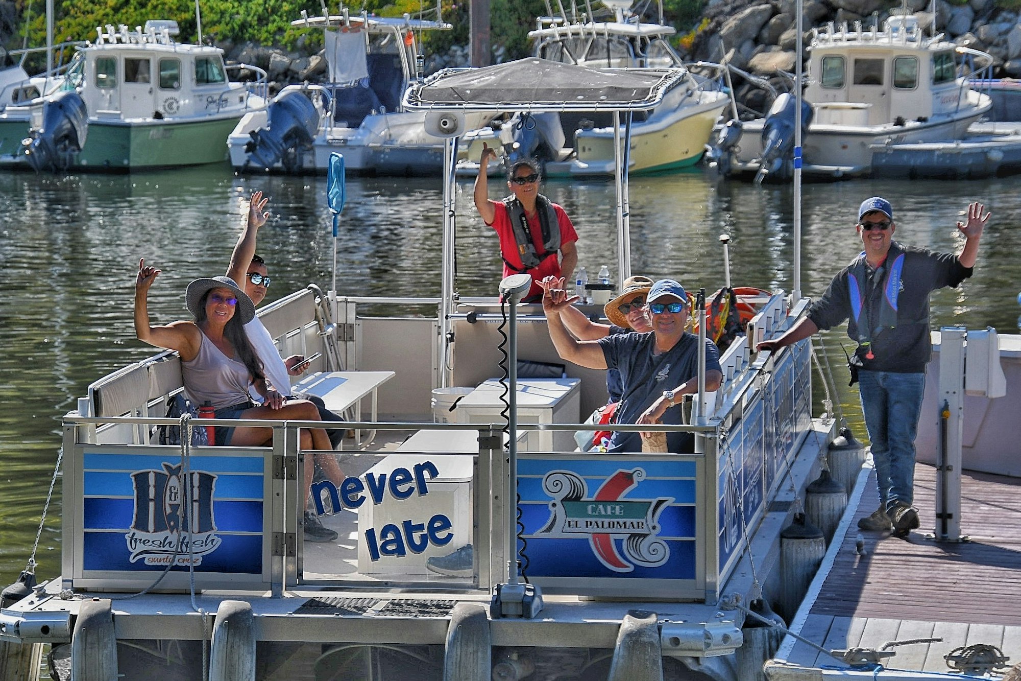 May contain:  water taxi, Never Late, Photo Credit to Mark Woodward