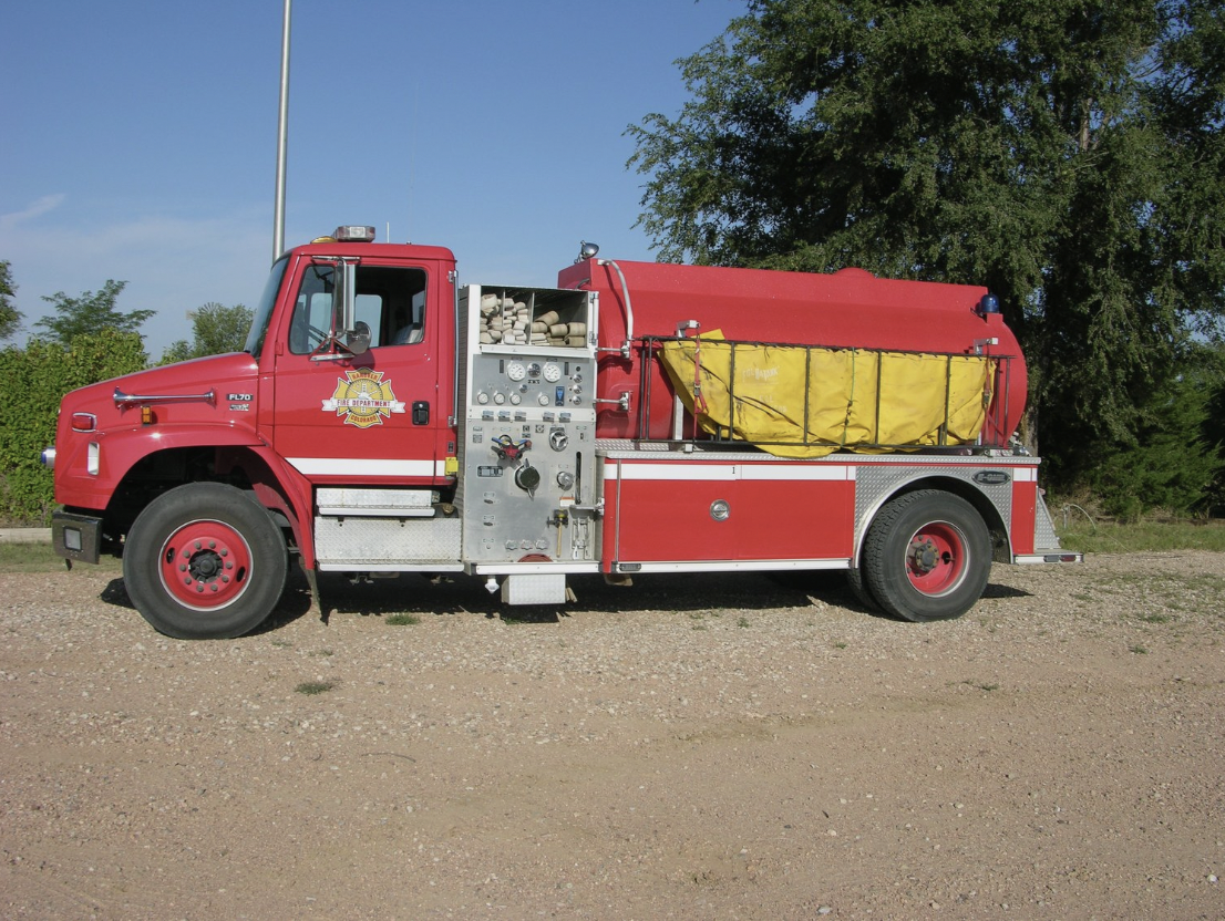 May contain: truck, vehicle, transportation, and fire truck