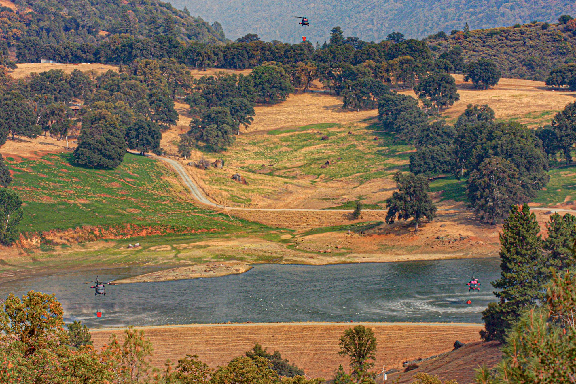 TCSD Reservoir used in 2013 Rim Fire - photo by David Wheat