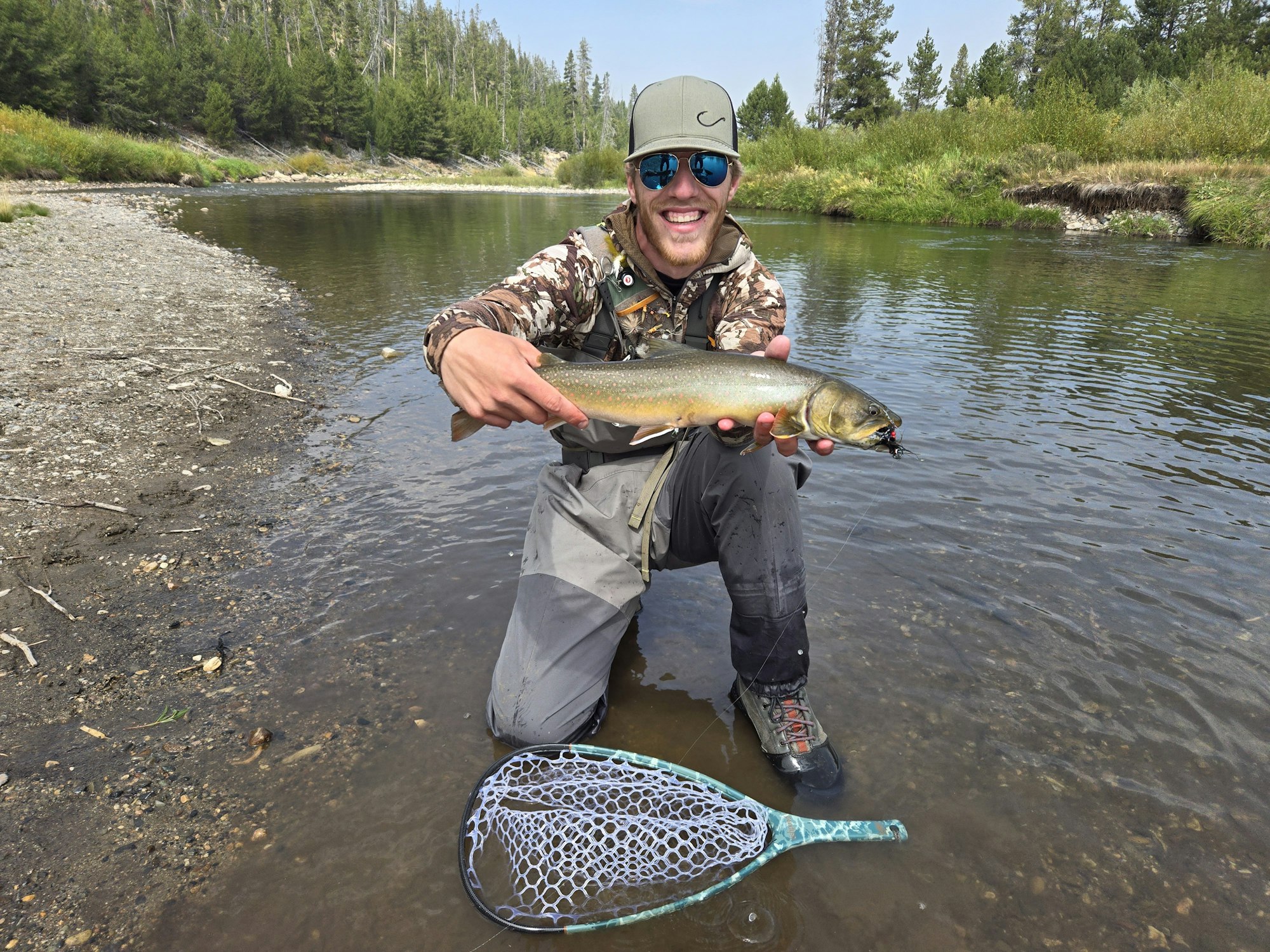 Man holding fish
