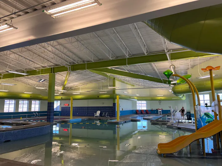 Indoor aquatics area
