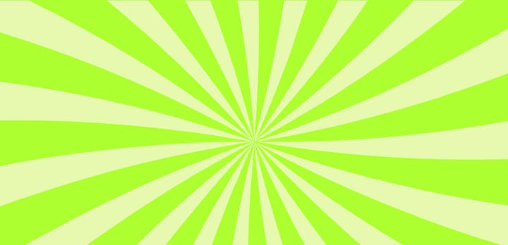 Bright green and light yellow radial sunburst pattern with converging lines.