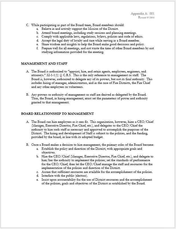 Board responsibilities: support mission, attend meetings, comply with laws, prepare well. Hire staff, delegate powers, manage policies.