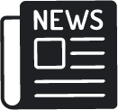 Newspaper icon.