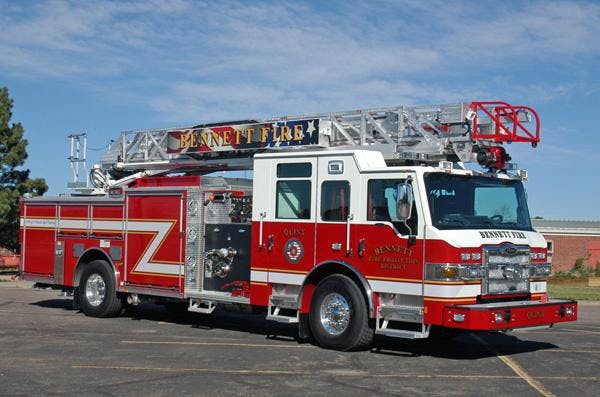 May contain: transportation, vehicle, truck, and fire truck