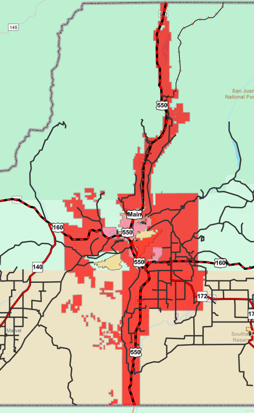 Map of District vs. City