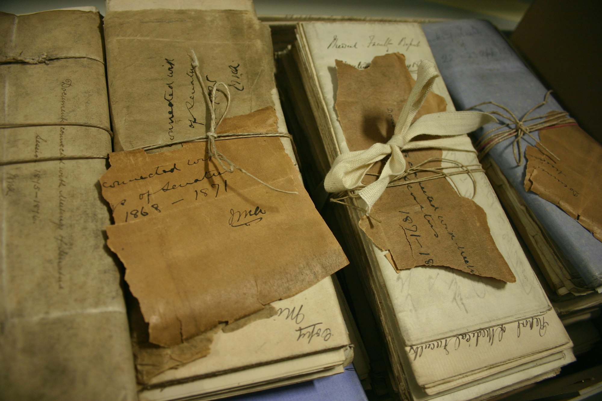 Photograph of old documents.