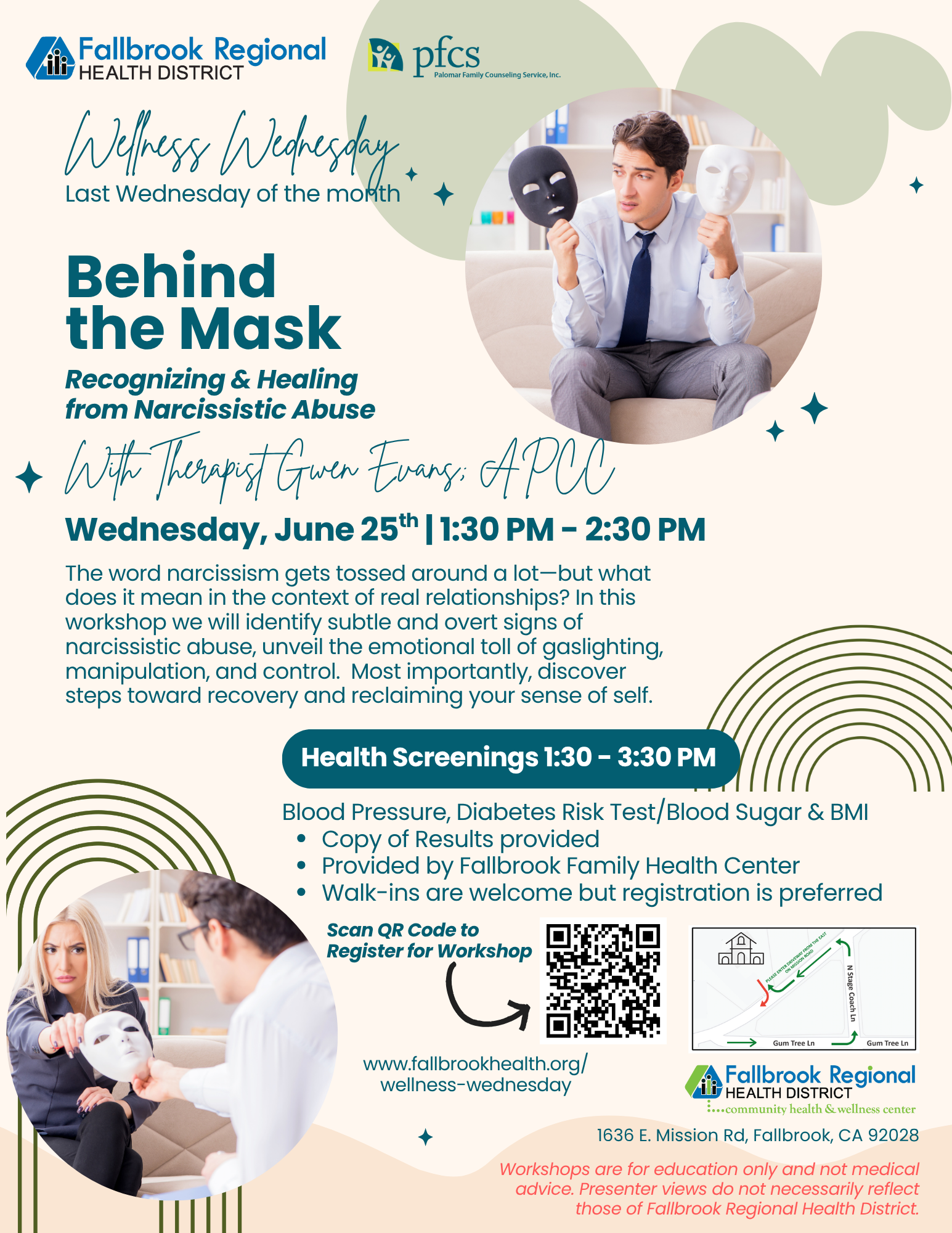 Wellness Wednesday Workshop Flyer for June