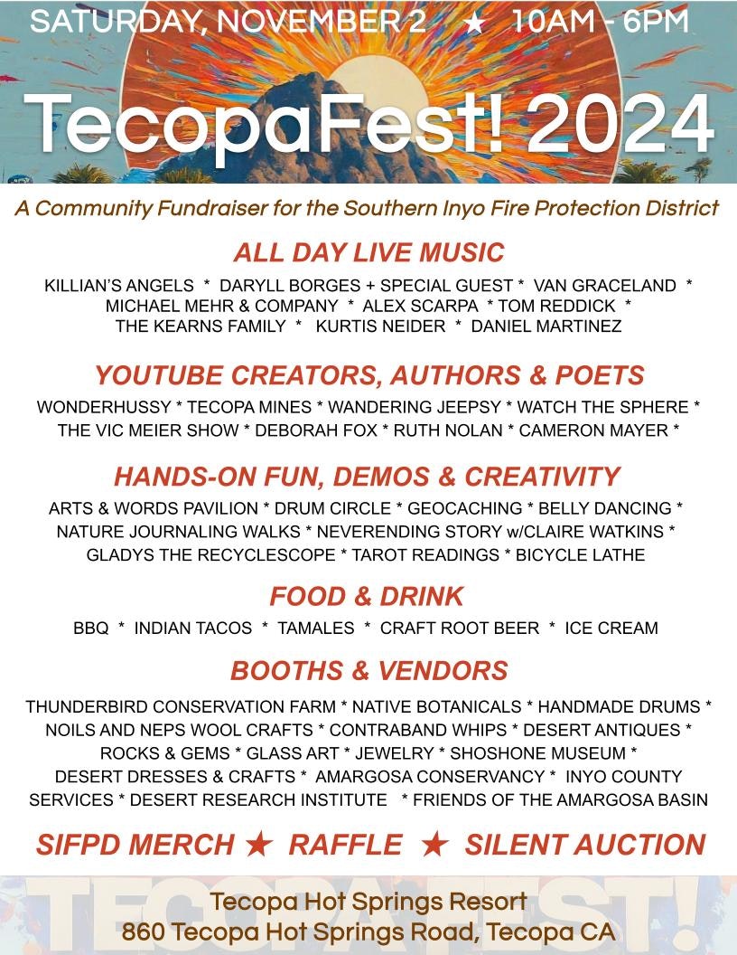 TecopaFest! 2024 Events Listing
