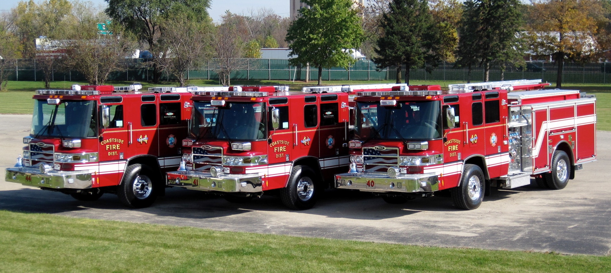 May contain: vehicle, truck, transportation, and fire truck