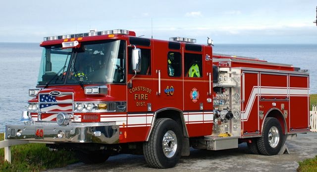 May contain: fire truck, transportation, vehicle, and truck
