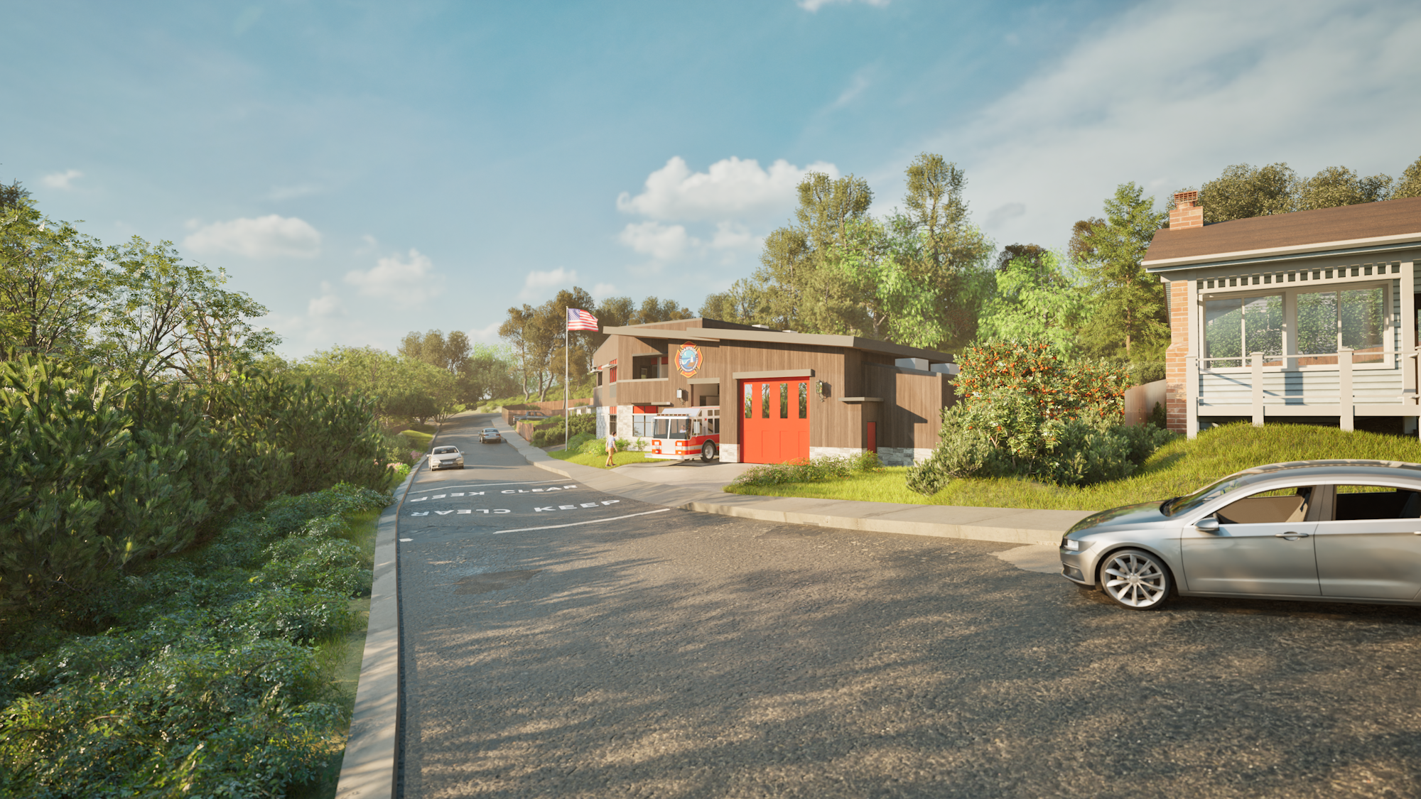 May contain: road, flag, tarmac, car, transportation, vehicle, alloy wheel, car wheel, machine, spoke, tire, wheel, person, and suburb