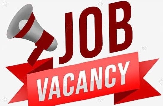 A megaphone with the text "Job Vacancy" in bold red and white letters.