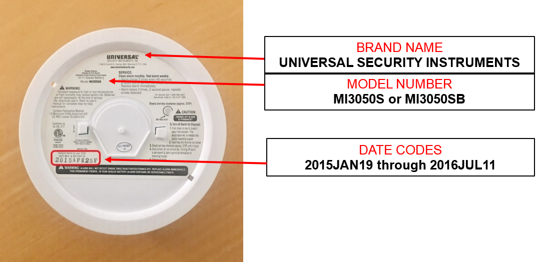 Smoke Detector product identifier guide