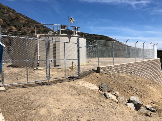 Holly Drive Reservoir Pad and Retaining Wall