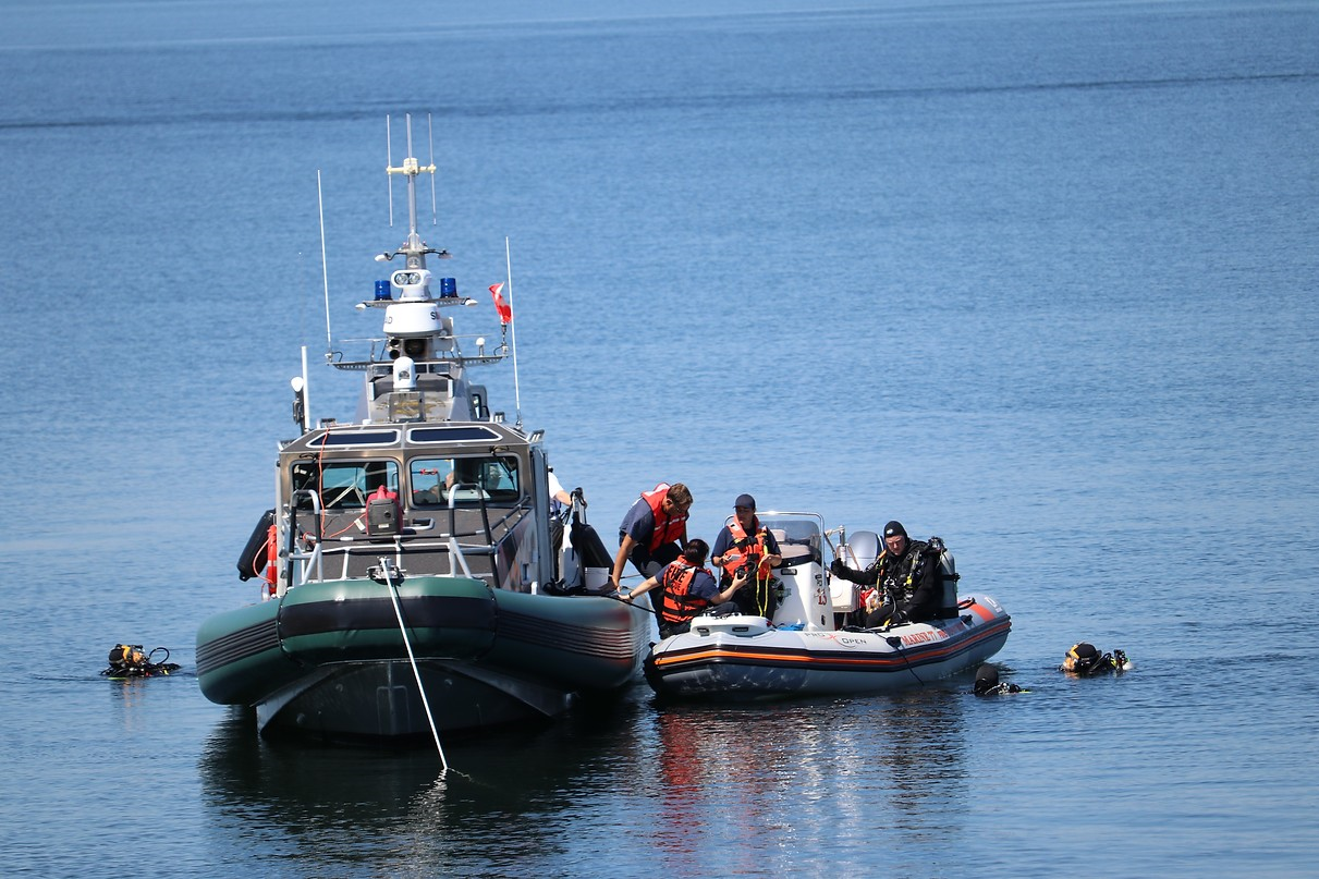 May contain: boat, transportation, vehicle, person, watercraft, helmet, clothing, hat, and glove