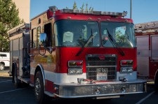 May contain: truck, vehicle, transportation, and fire truck