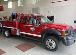 May contain: transportation, vehicle, truck, and fire truck