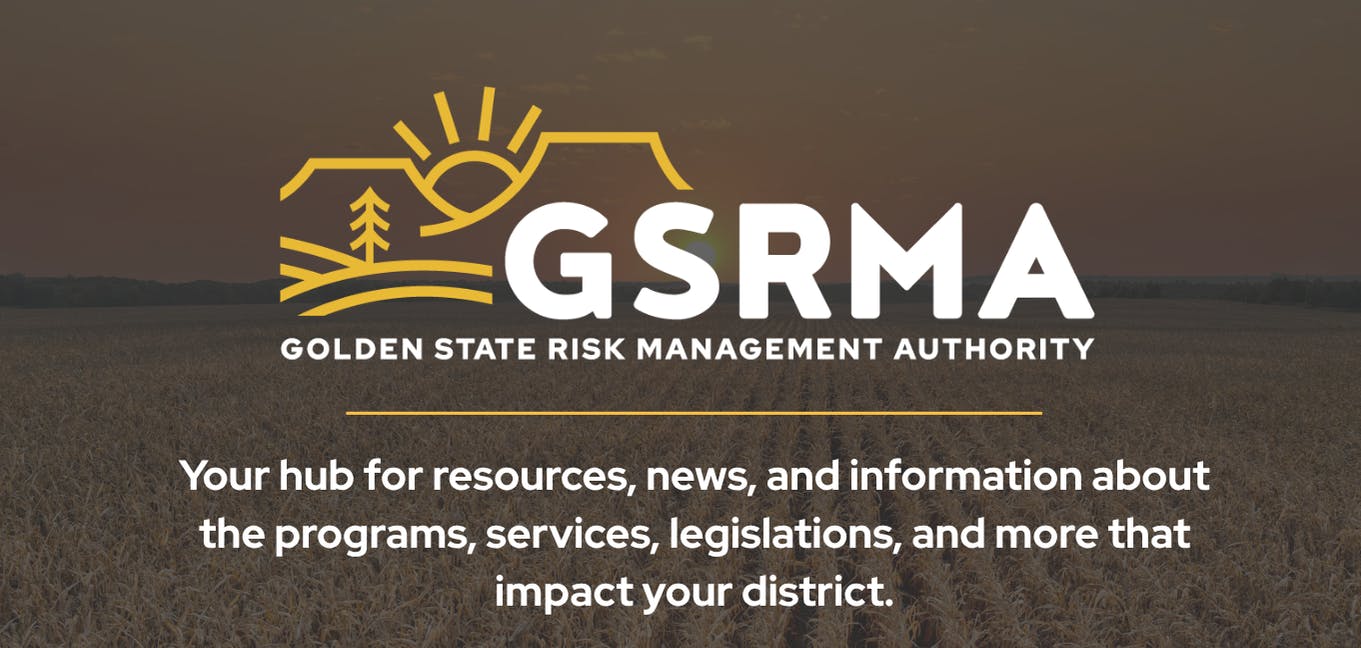 Golden State Risk Management Authority updates and reminders with a Thanksgiving greeting from the team.