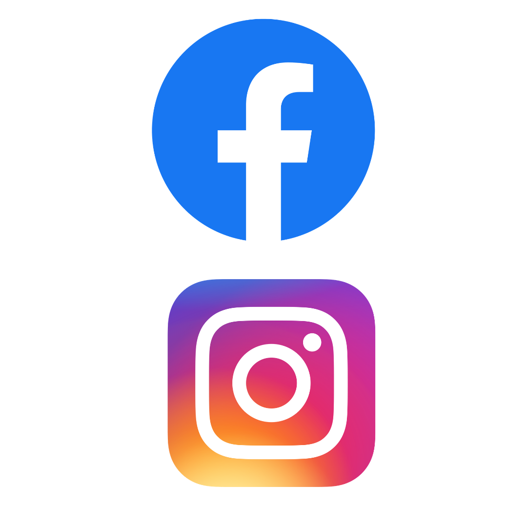 The image features the Facebook and Instagram logos, representing two popular social media platforms.