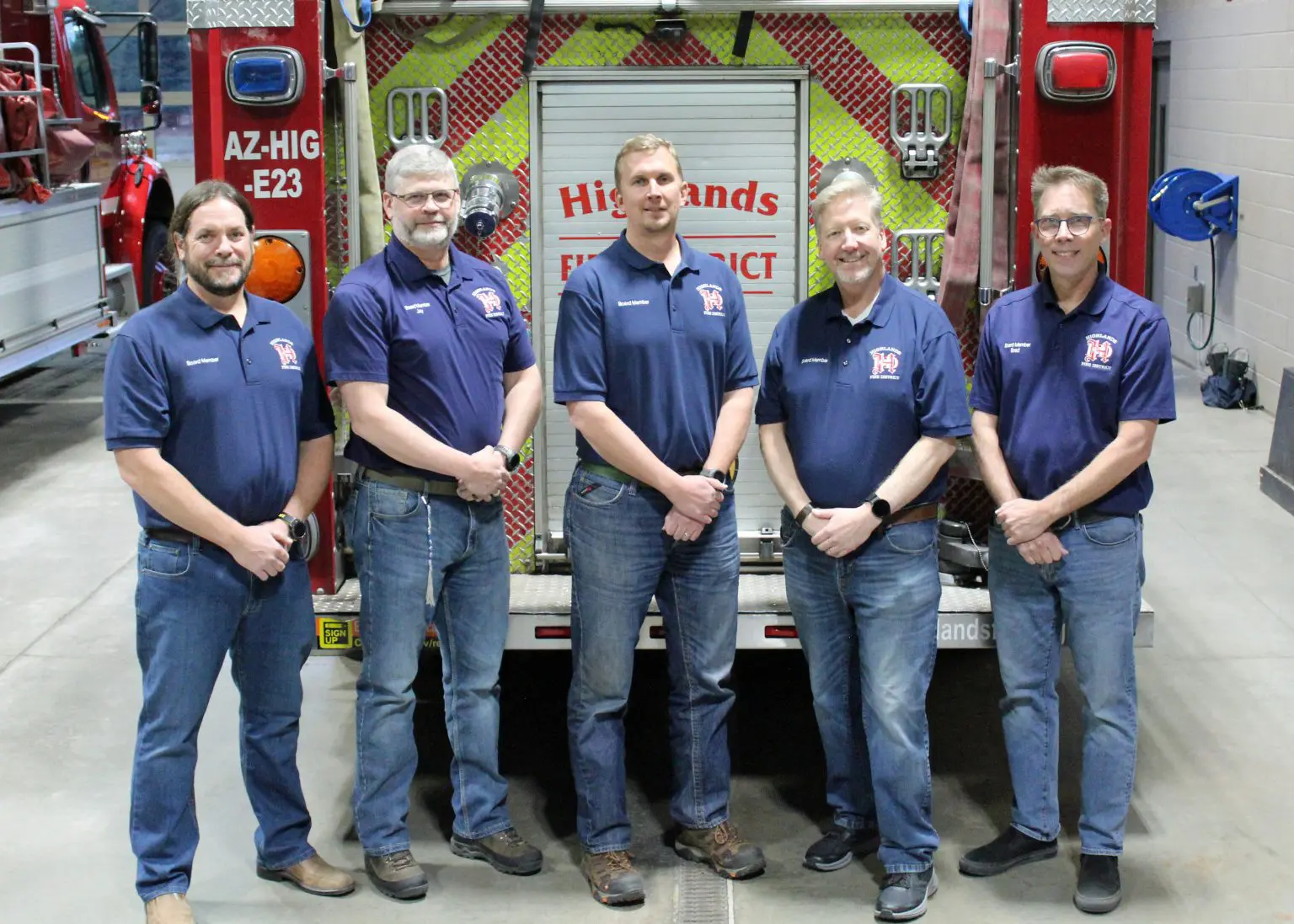 Highlands Fire Board members