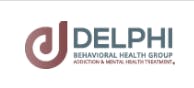 Delphi Behavioral Health Group logo with text focusing on addiction and mental health treatment.