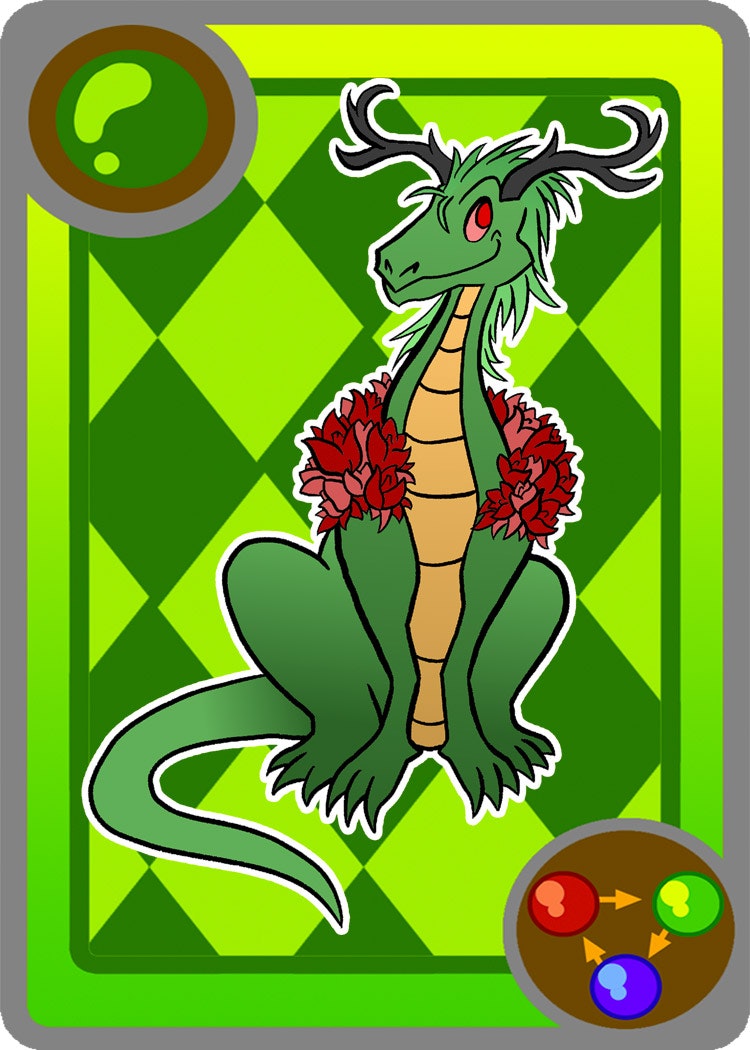 green checkered background card