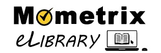 Logo of "Mometrix eLibrary" with a stylized 'M', a yellow pencil dot, and an icon of a book.
