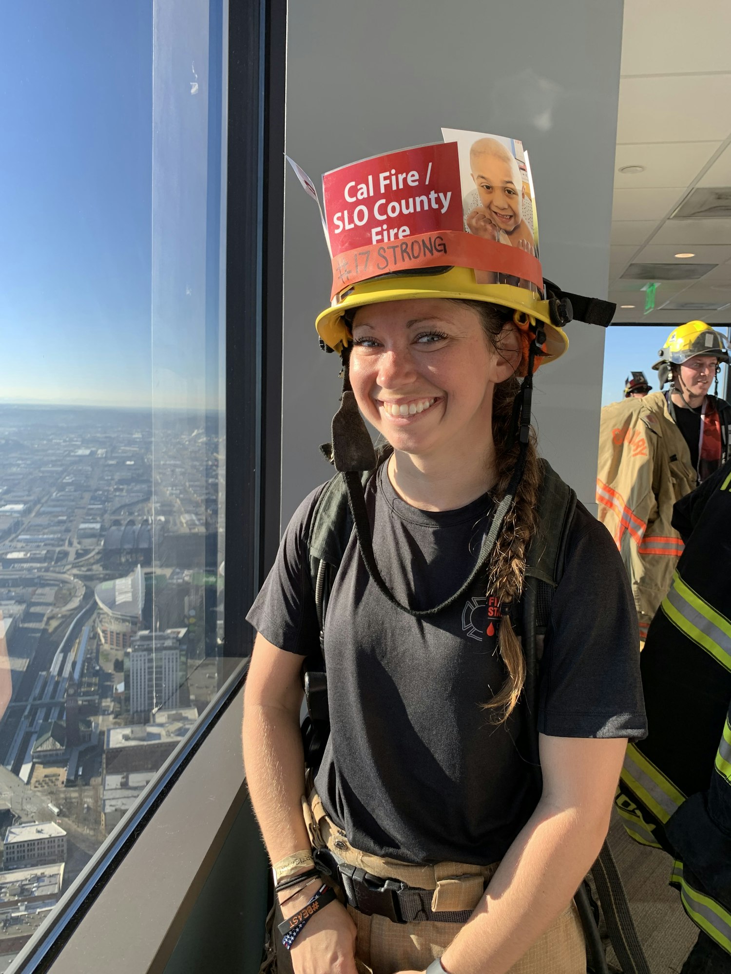 May contain: hat, clothing, apparel, person, human, hardhat, and helmet