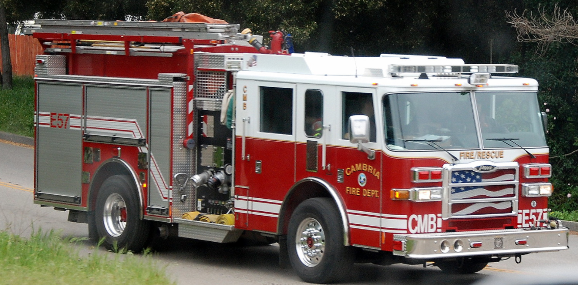 May contain: vehicle, transportation, truck, and fire truck