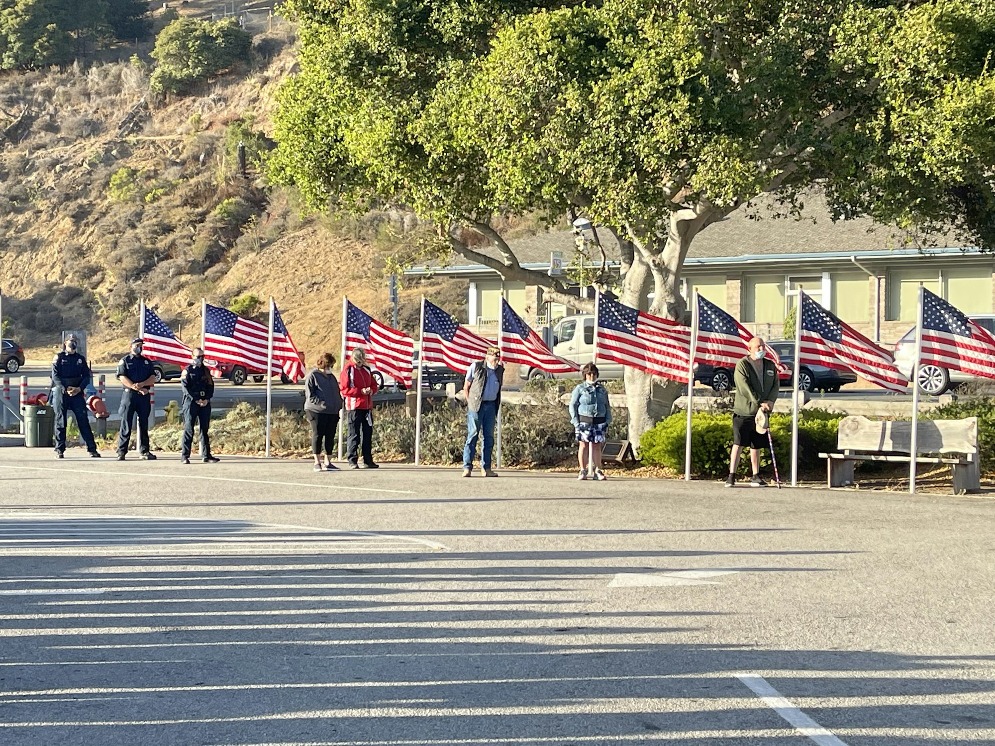 May contain: person, human, flag, and symbol