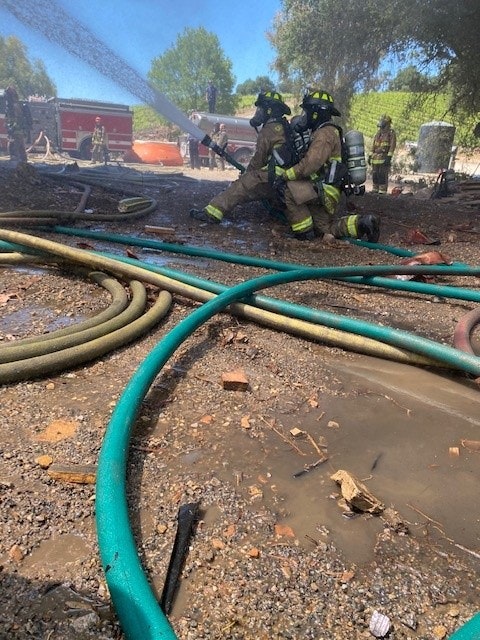 May contain: person, human, and fireman